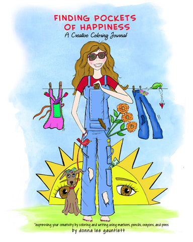 Finding Pocket of Happiness, A Creative Coloring Jounal